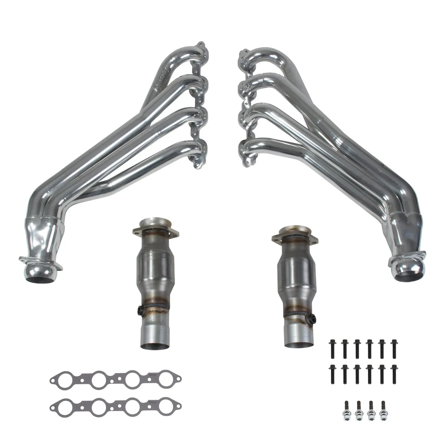Chevrolet Camaro SS 6.2 LT1 1-7/8 Long Tube Exhaust Header & Mid Pipe Kit 16-24 - Polished Ceramic