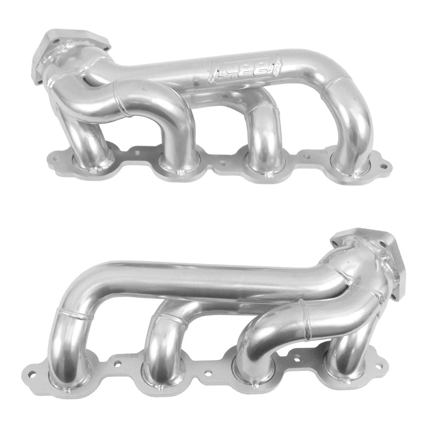 Chevrolet Full Size Truck 5.3/6.2L 1-3/4” Shorty Exhaust Headers – Polished Silver Ceramic 19-25 - Image 3