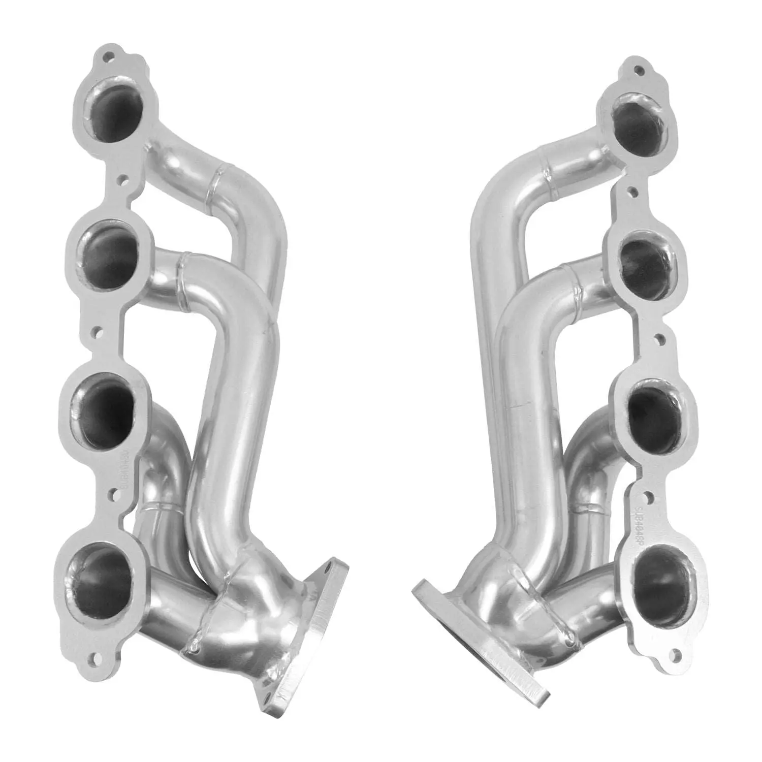 Chevrolet Full Size Truck 5.3/6.2L 1-3/4” Shorty Exhaust Headers – Polished Silver Ceramic 19-25 - Image 5
