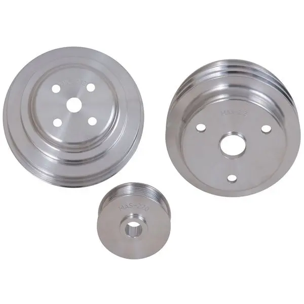 Chevrolet GM 5.0 5.7 F Body GM Truck 3 Piece Billet Aluminum Underdrive Pulley Kit 85-87 - Image 3