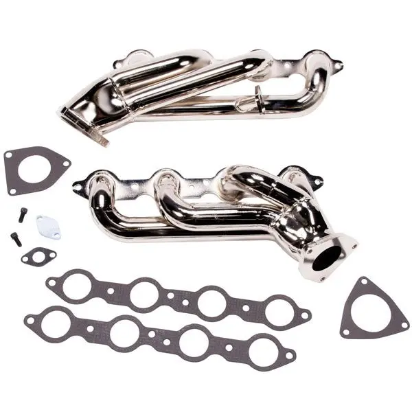 Chevrolet GM Truck 5.3 6.2 1-3/4 Shorty Exhaust Headers Polished Silver Ceramic 14-18 - Reconditioned - Image 8