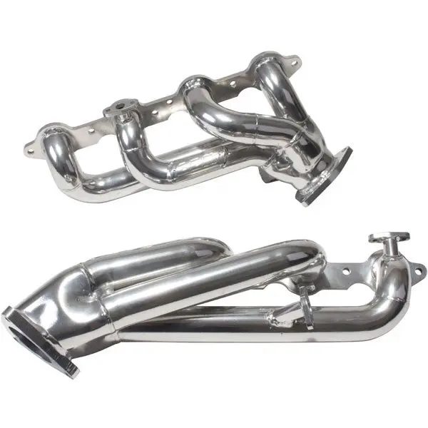 Chevrolet GM Truck SUV 4.8 5.3 1-3/4 Shorty Exhaust Headers Polished Silver Ceramic 99-13 - Image 2