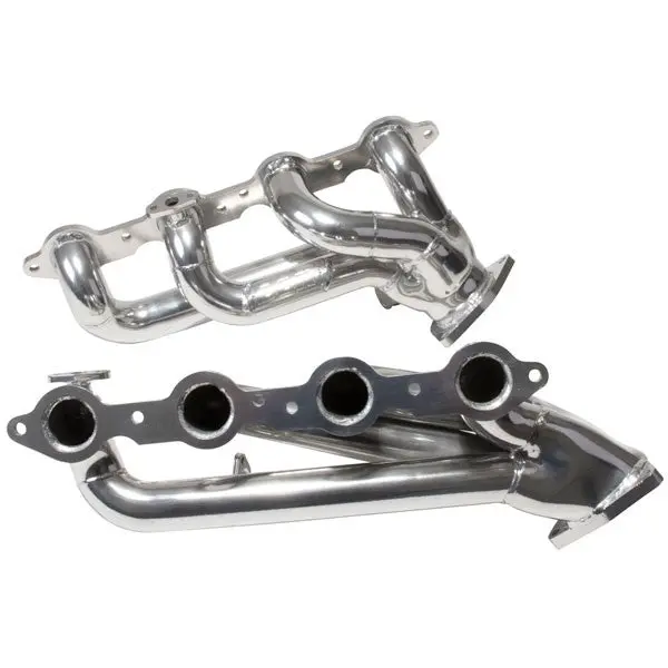 Chevrolet GM Truck SUV 4.8 5.3 1-3/4 Shorty Exhaust Headers Polished Silver Ceramic 99-13 - Image 3