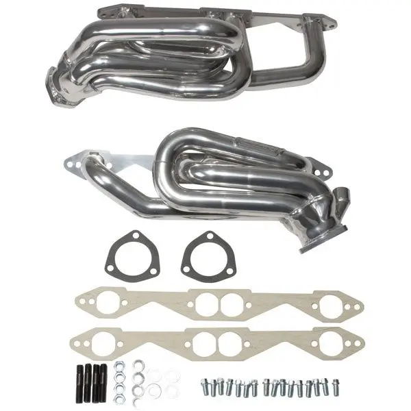 Chevrolet GM Truck SUV 5.0 5.7 1-5/8 Shorty Exhaust Headers Polished Silver Ceramic 96-99 - Reconditioned