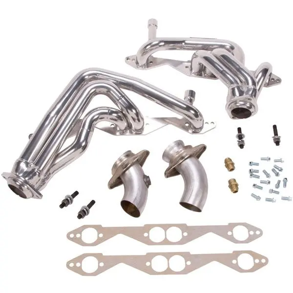 Chevrolet Impala SS 5.7 LT1 1-5/8 Shorty Exhaust Headers Polished Silver Ceramic 93-96 - Reconditioned