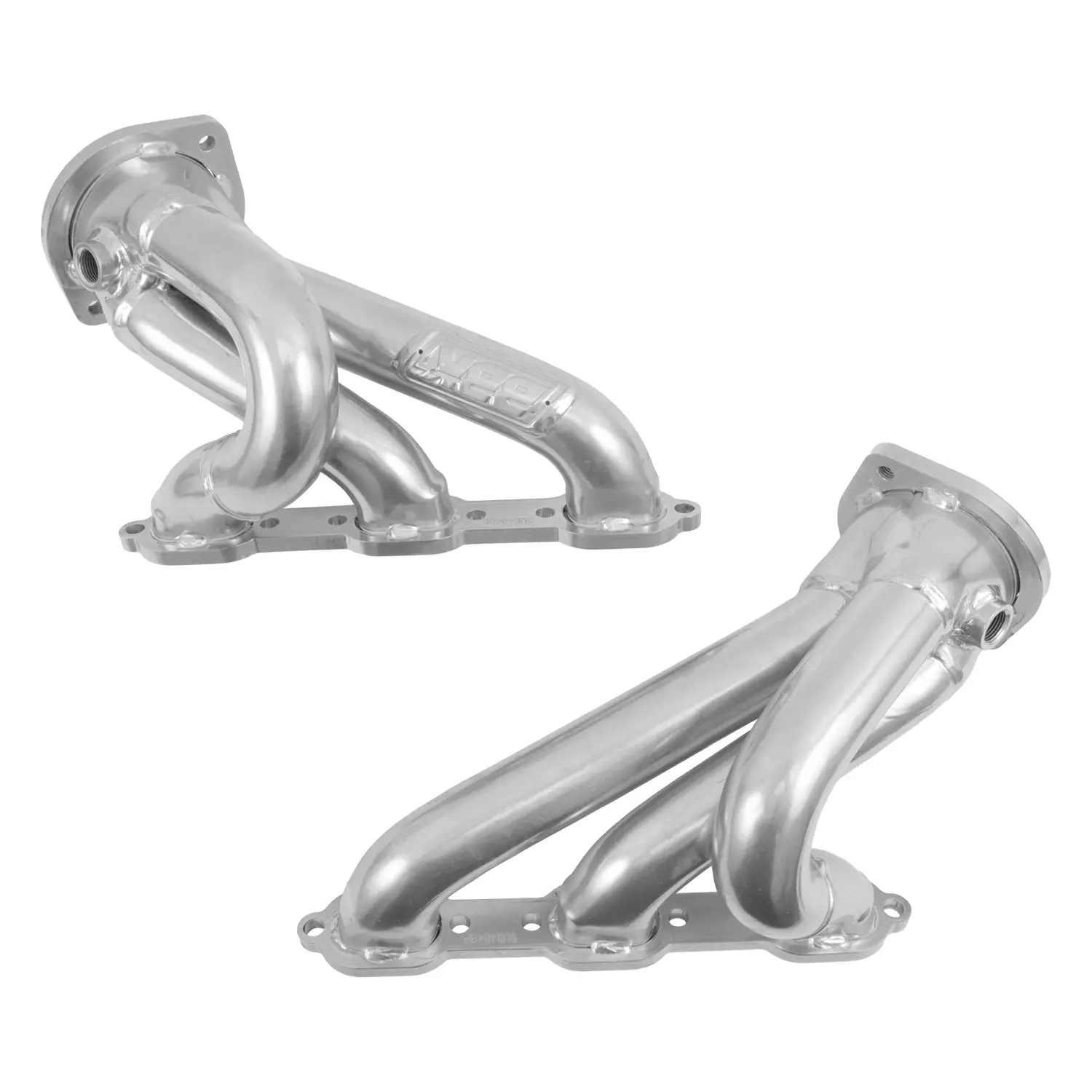 Dodge Challenger Charger 300 V6 3.5 1-3/4 Shorty Headers - Polished Silver Ceramic 06-10 - Image 3