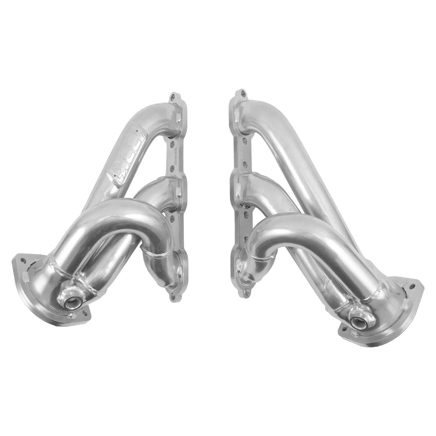 Dodge Challenger Charger 300 V6 3.5 1-3/4 Shorty Headers - Polished Silver Ceramic 06-10 - Image 4