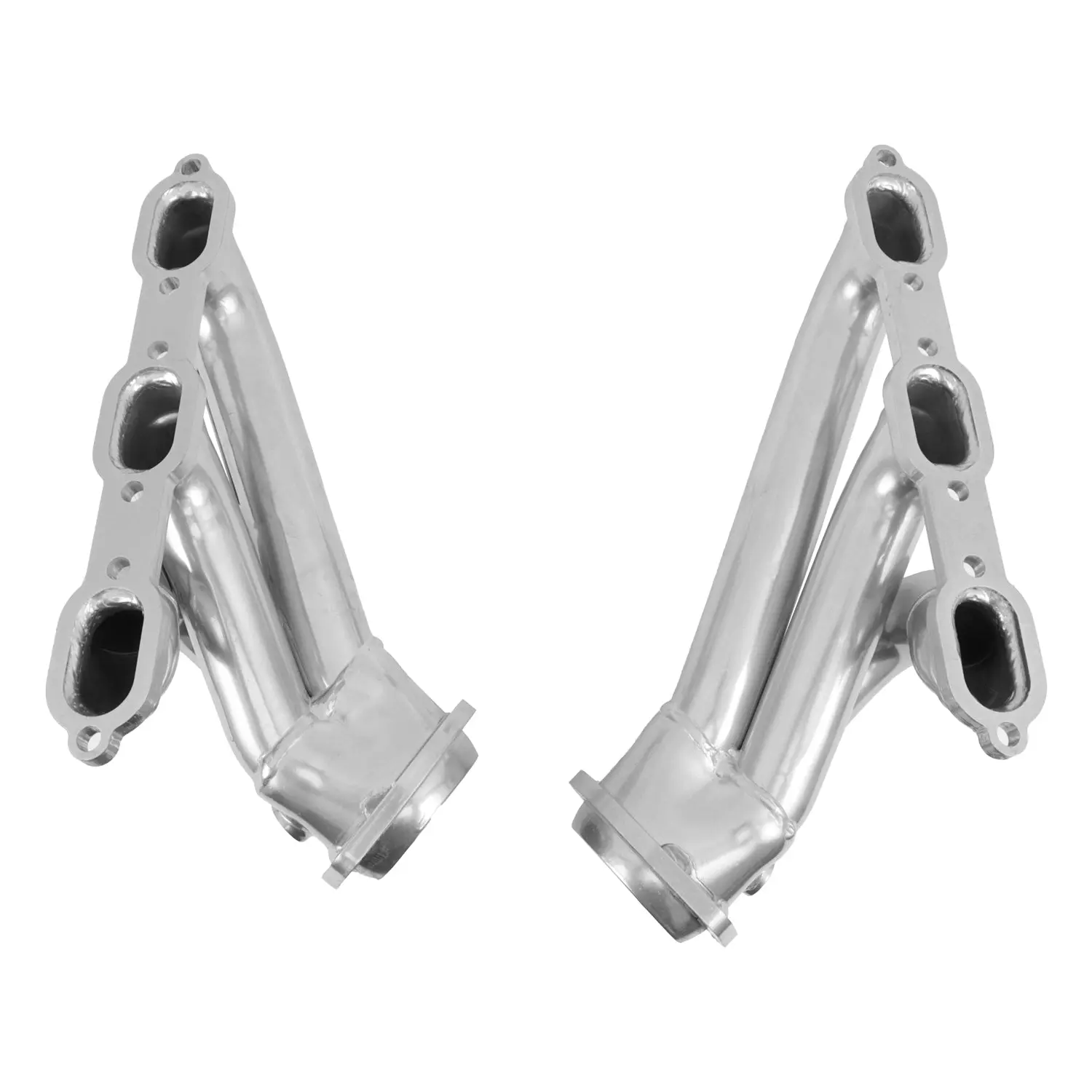 Dodge Challenger Charger 300 V6 3.5 1-3/4 Shorty Headers - Polished Silver Ceramic 06-10 - Image 5
