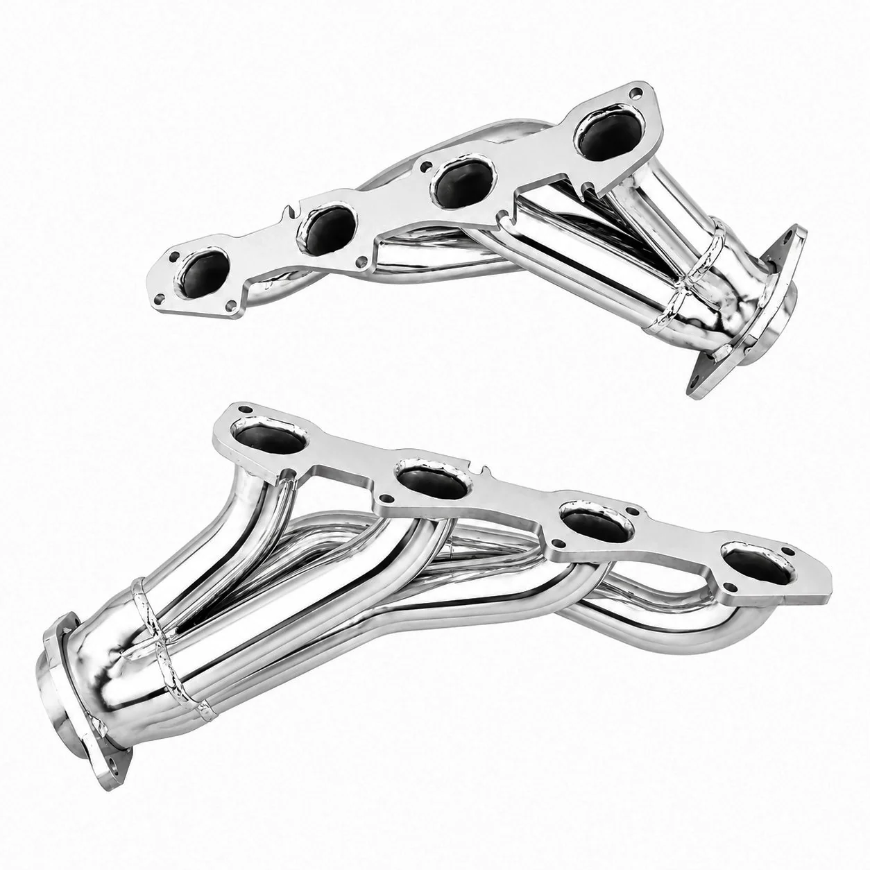 Dodge Challenger Charger 300C Magnum 6.1 Hemi 1-7/8 Shorty Exhaust Headers Polished Silver Ceramic 06-10 - Image 2