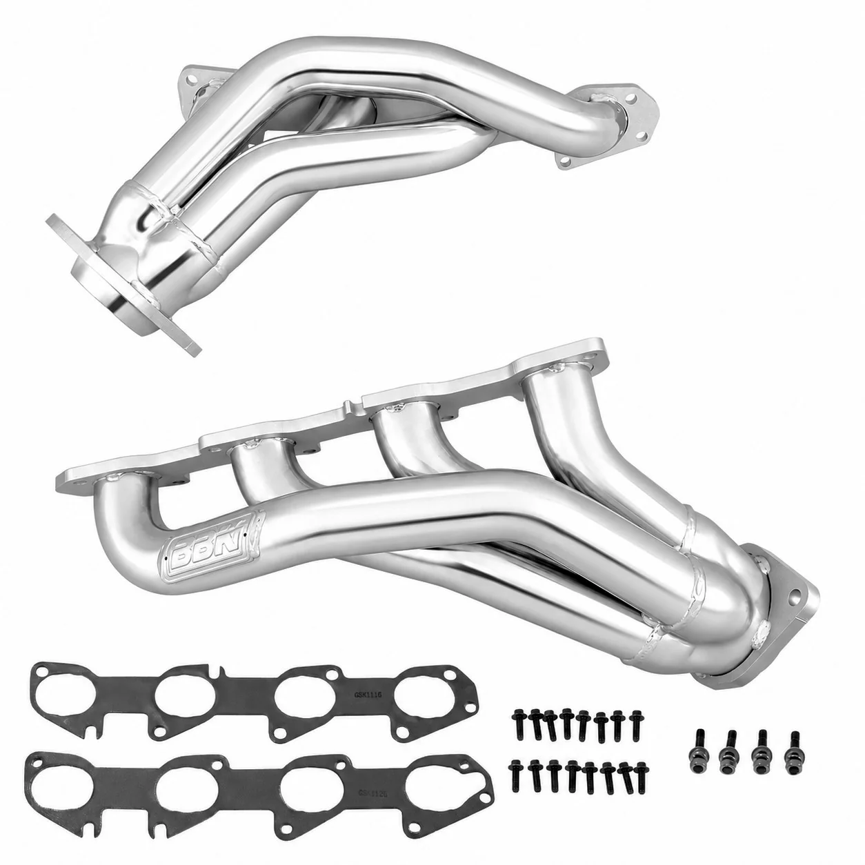 Dodge Challenger Charger 300C Magnum 6.1 Hemi 1-7/8 Shorty Exhaust Headers Polished Silver Ceramic 06-10 - Reconditioned