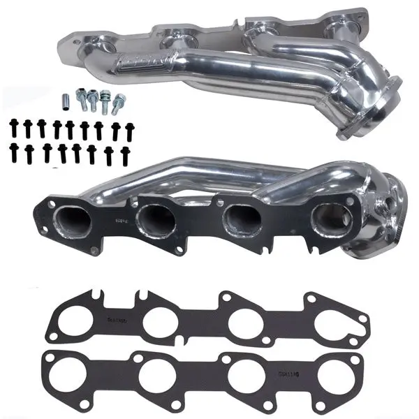 Dodge Challenger Charger 5.7 Hemi 1-3/4 Shorty Exhaust Headers Polished Silver Ceramic 09-24 - Reconditioned