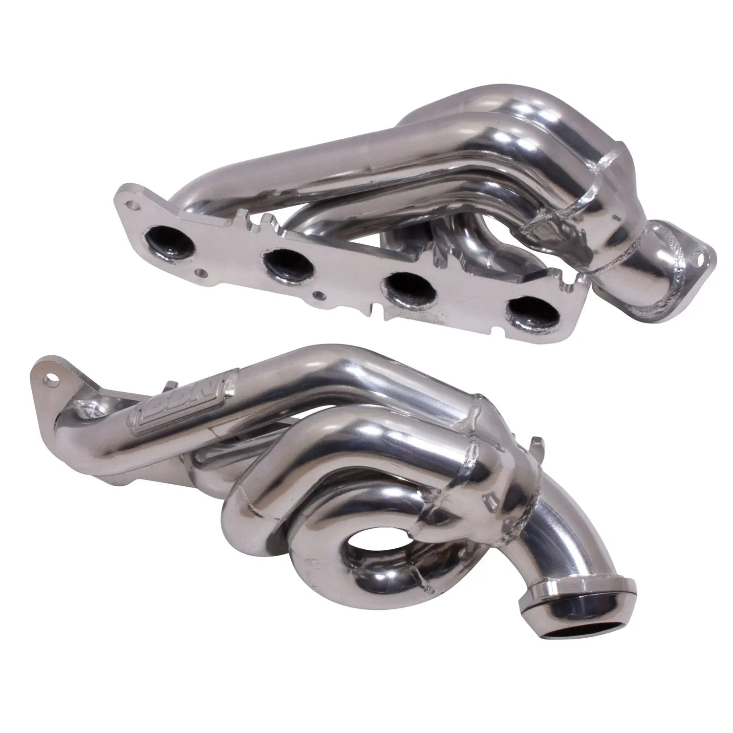 Ford F150 5.0 Coyote 1-3/4 Shorty Tuned Length Exhaust Headers Polished Silver Ceramic 11-14 - Reconditioned
