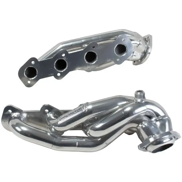 Ford F150 5.4 1-5/8 Shorty Exhaust Headers Polished Silver Ceramic 99-03 - Image 2