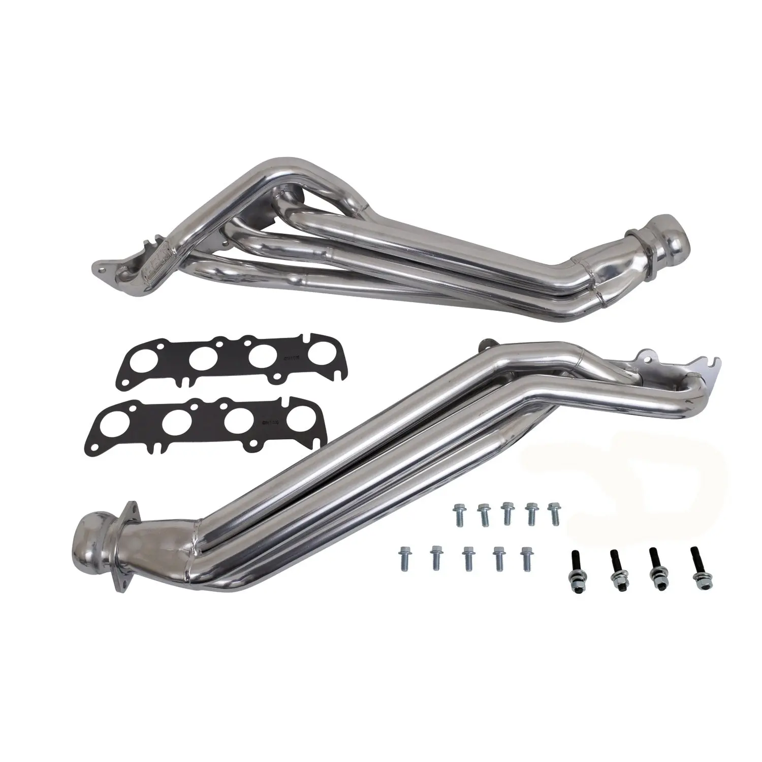 Ford F150 Truck 5.0 Coyote 1-3/4 Long Tube Exhaust Headers Polished Silver Ceramic 11-14 - Reconditioned