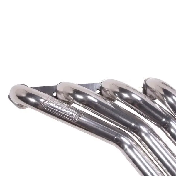 Ford Mustang 351 Swap 1-3/4 Long Tube Exhaust Headers Polished Silver Ceramic 86-93 - Image 3