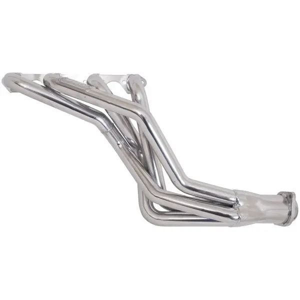 Ford Mustang 5.0 1-5/8 Long Tube Exhaust Headers Automatic Trans Polished Silver Ceramic 79-93 - Image 2