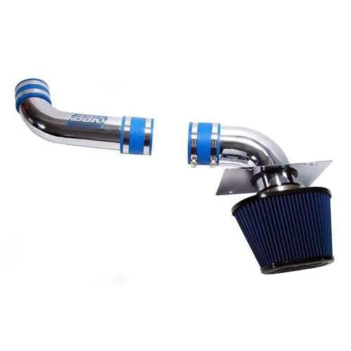 Ford Mustang 5.0 Cold Air Intake Kit Fender well Style Powder Coated Chrome 86-93 - Reconditioned