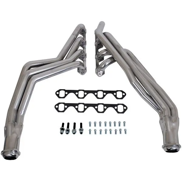 Ford Mustang 5.0L 1-5/8 Long Tube Exhaust Headers Polished Silver Ceramic 79-93 - Reconditioned