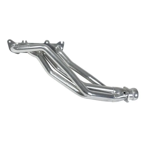 Ford Mustang Coyote Swap 1-3/4 Long Tube Exhaust Headers Polished Silver Ceramic 86-04 - Image 3