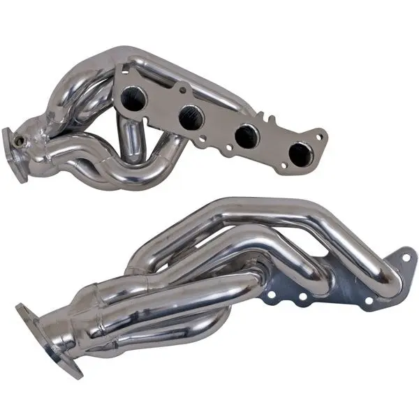 Ford Mustang GT 1-3/4 Shorty Exhaust Headers Polished Silver Ceramic 11-14 - Image 2