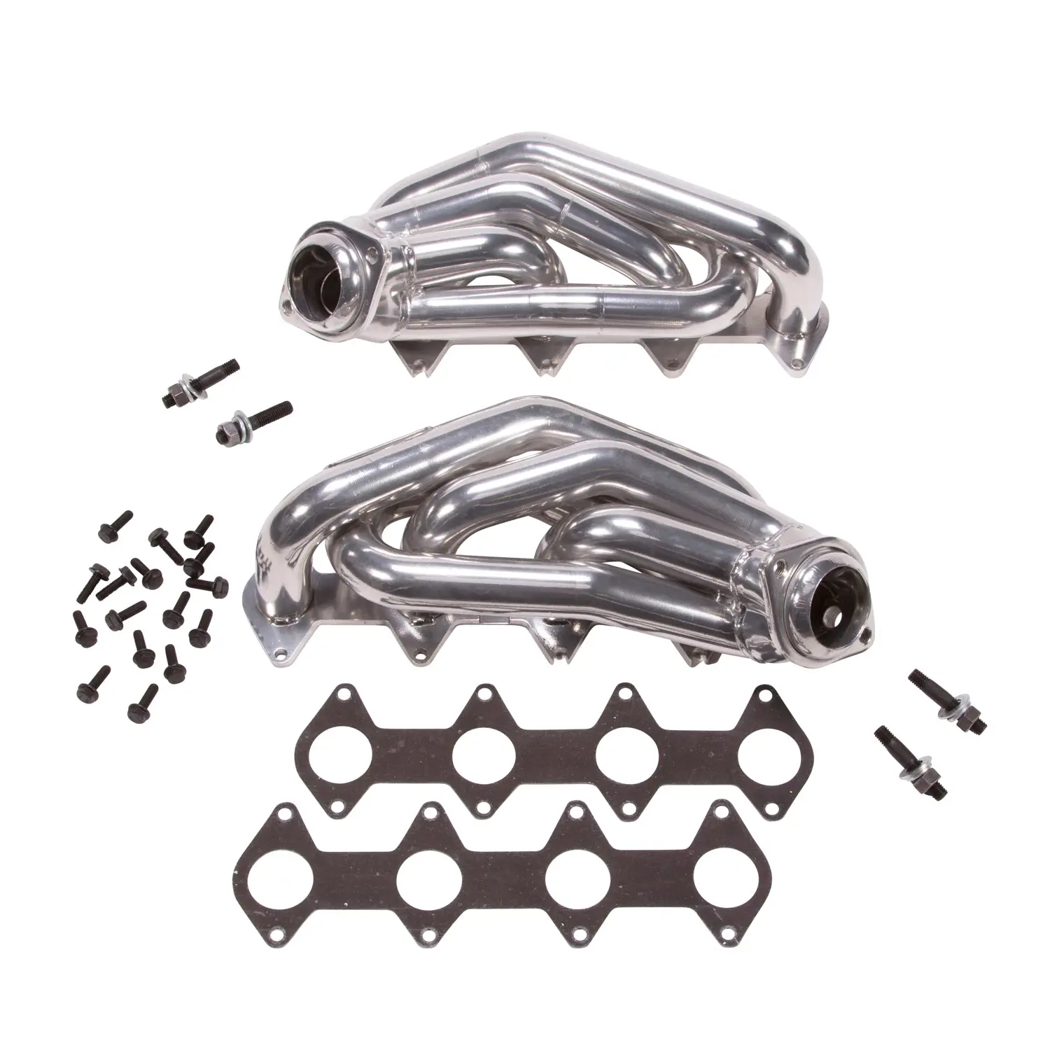 Ford Mustang GT 1-5/8 Shorty Exhaust Headers Polished Silver Ceramic 05-10