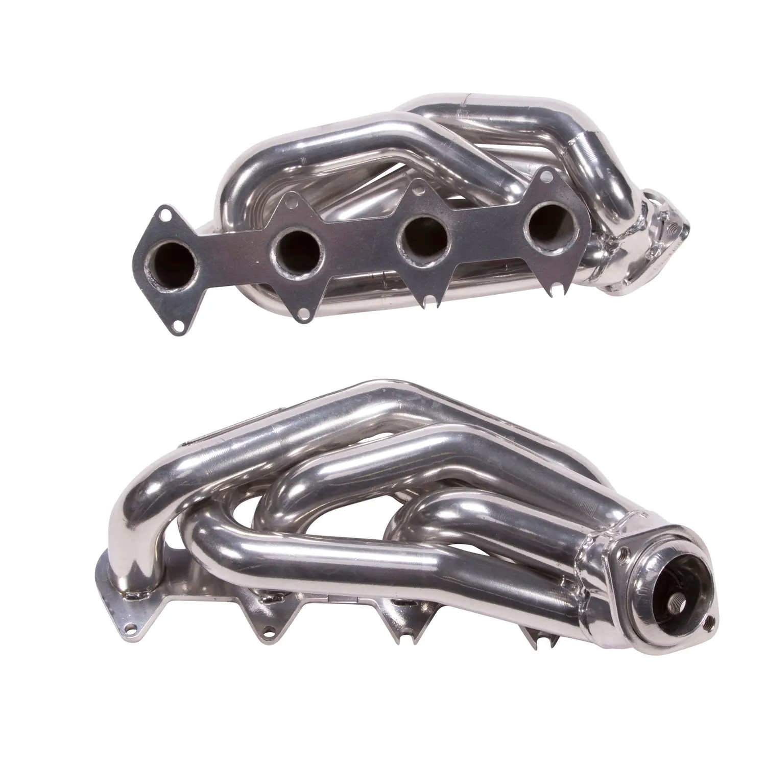 Ford Mustang GT 1-5/8 Shorty Exhaust Headers Polished Silver Ceramic 05-10 - Image 2