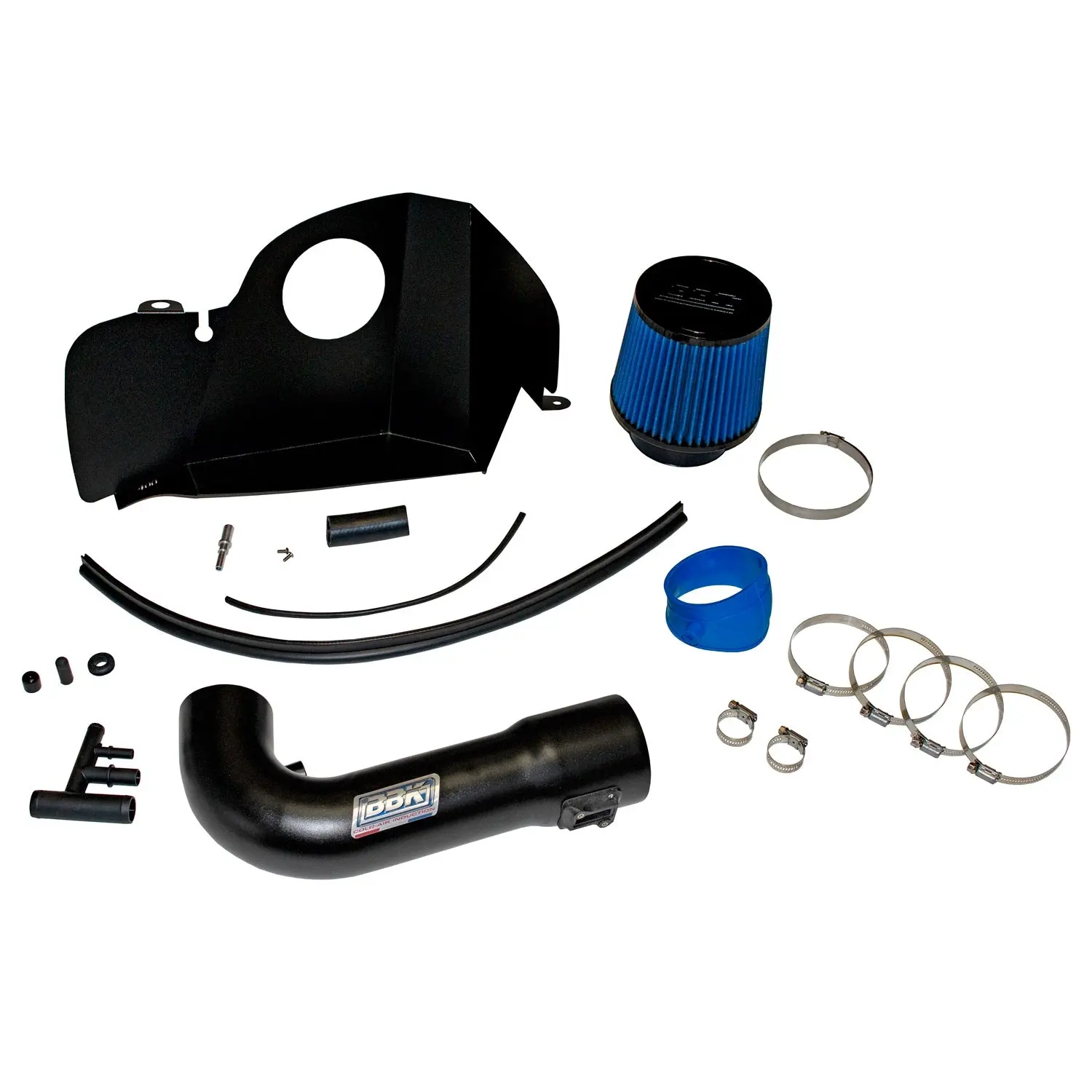 Ford Mustang GT 5.0 Cold Air Intake Kit Blackout 18-23 - Image 2