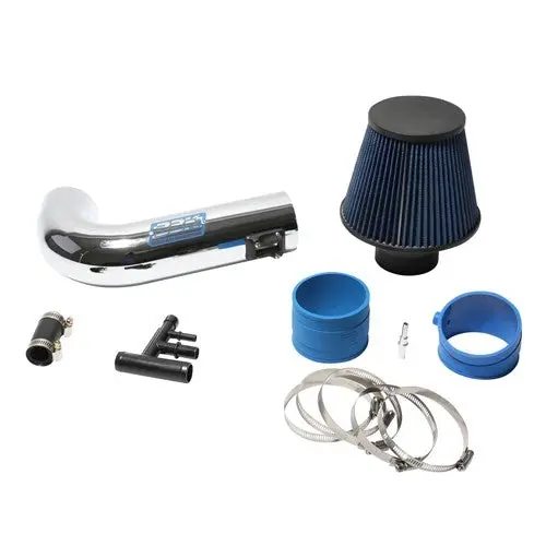 Ford Mustang GT Cold Air Intake Kit Powder Coated Chrome 15-17 - Image 3