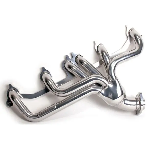 Jeep Cherokee Wrangler 4.0 1-1/2 Shorty Exhaust Header Polished Silver Ceramic 91-99 - Reconditioned